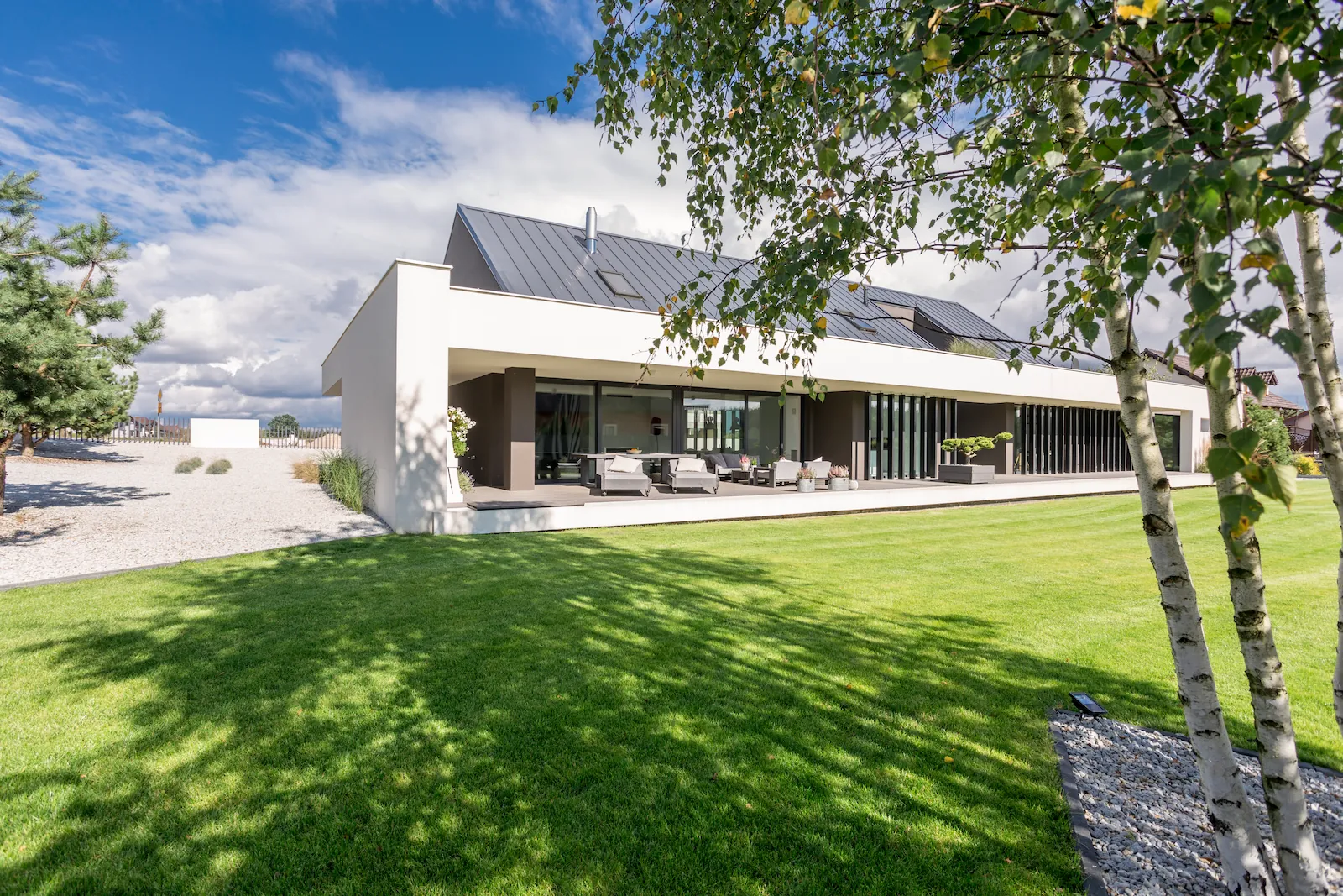 Modernes Ferienhaus mit großem Garten